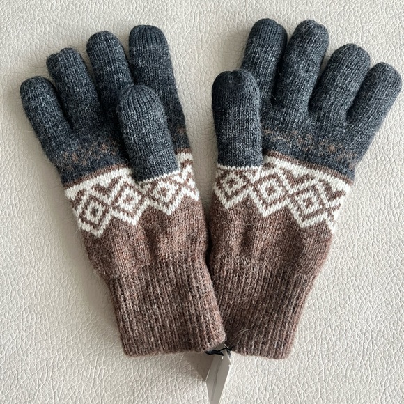 NWT - Zara Men’s Wool Blended Double Layered Touchscreen Gloves - Size M - Picture 2 of 5
